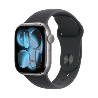 Apple Watch Series 11Â GPSÂ 42mmÂ Space Grey Aluminium Case with Black Sport Band - S/M | MEQW4MP/A