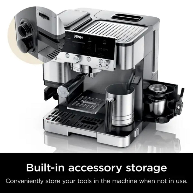 Ninja Luxe Café Premier Series Espresso Coffee Machine - Stainless Steel | ES601UK