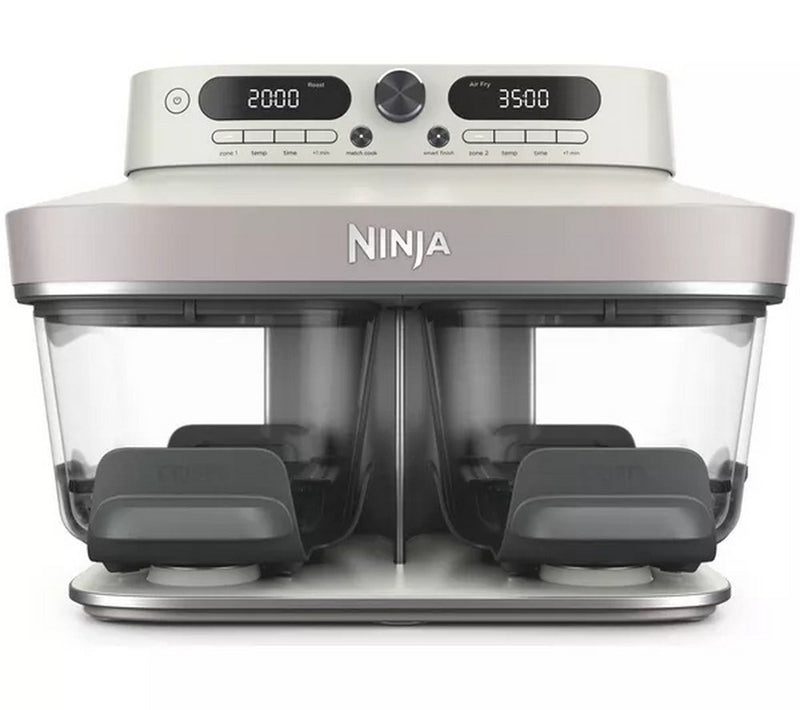 Ninja Crispi Dual Zone Glass Air Fryer - Bone | DD102UKIV2
