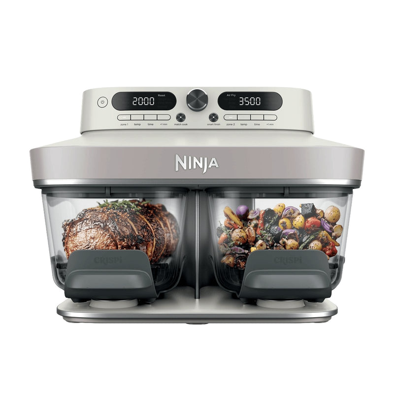 Ninja Crispi Dual Zone Glass Air Fryer - Bone | DD102UKIV2