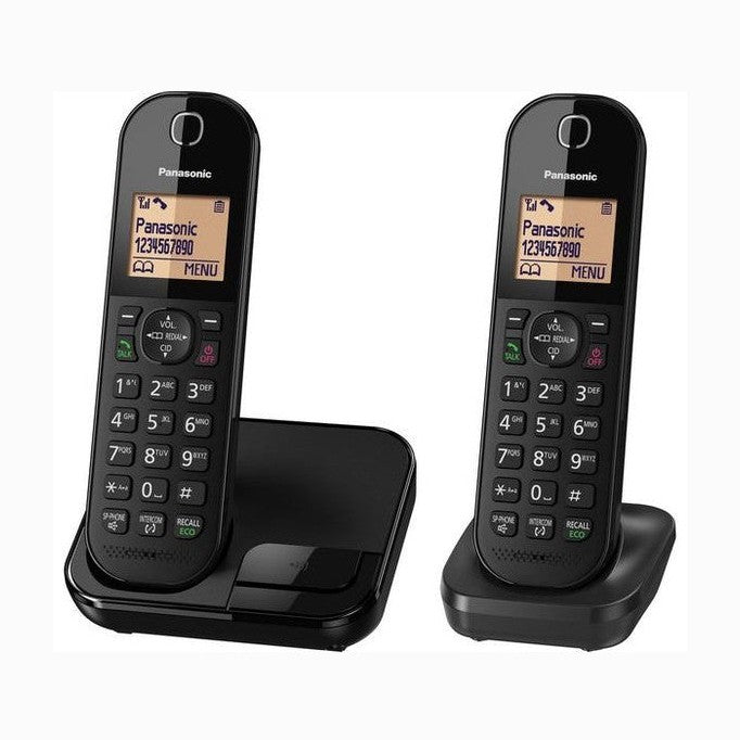 Panasonic KX-TGC412EB Twin Cordless Phone Black