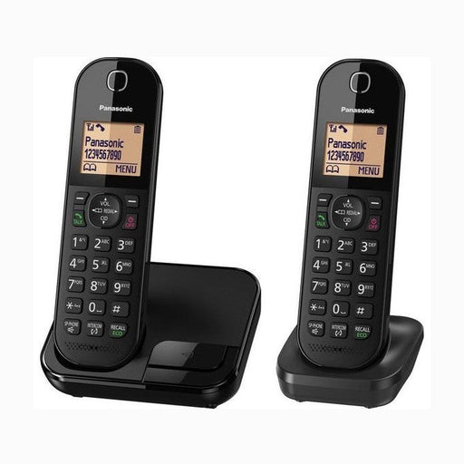 Panasonic KX-TGC412EB Twin Cordless Phone Black