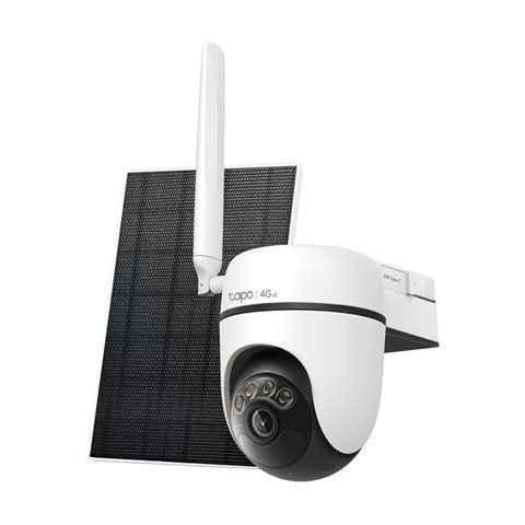 TP Link Tapo Solar Powered Pan & Tilt 4G LTE Home Security Camera Kit | TAPOC615GKIT