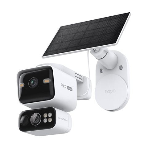 TP Link Tapo Solar Powered Dual Lens Pan & Tilt Home Security Camera Kit | TAPOTC93DKIT