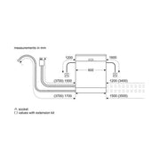 Neff S145HTS01G N 50 Semi-Integrated Dishwasher 60cm - Brushed Steel| 39283