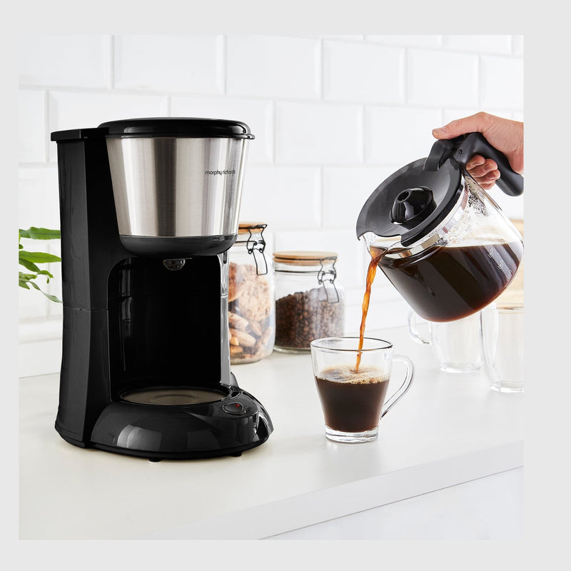 Morphy Richards Equip Filter Coffee Machine - Brushed Steel | 162501