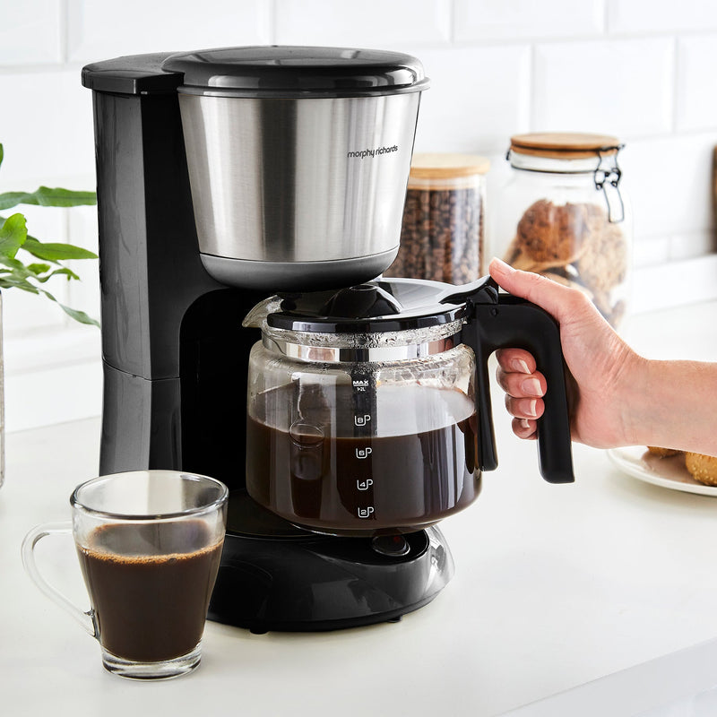 Morphy Richards Equip Filter Coffee Machine - Brushed Steel | 162501