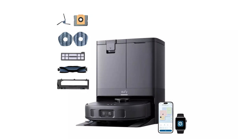 Eufy E28 X10 Pro Omni Robot Vacuum & Mop With All-In-One Station - Black | T2352V11