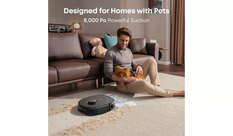 Eufy E28 X10 Pro Omni Robot Vacuum & Mop With All-In-One Station - Black | T2352V11