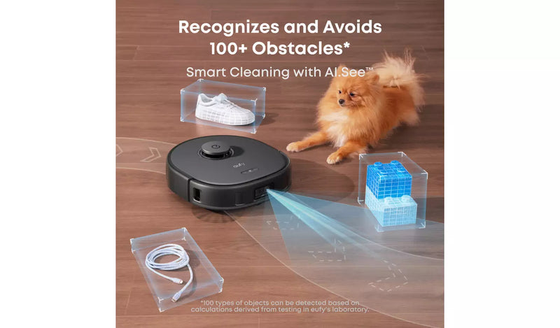 Eufy E28 X10 Pro Omni Robot Vacuum & Mop With All-In-One Station - Black | T2352V11