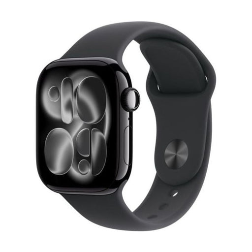 APPLE Watch Series 11 - 42 mm Jet Black Aluminium Case with Black Sport Band, M/L | MEQU4MP/A