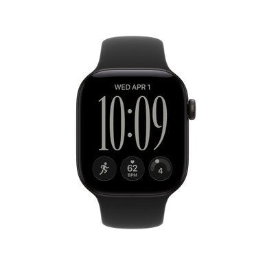 Apple Watch Series 12 GPS  42mm - Black Sport Band - M/L | MJEC4MP/A
