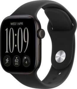 Apple Watch Series 12 GPS  42mm - Black Sport Band - M/L | MJEC4MP/A