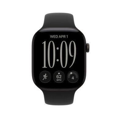 Apple Watch Series 12 GPS  46mm - Black Sport Band - S/M | MJEK4MP/A