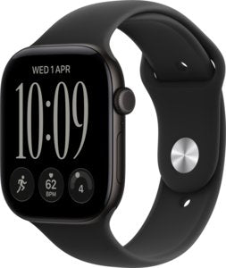 Apple Watch Series 12 GPS  46mm - Black Sport Band - S/M | MJEK4MP/A