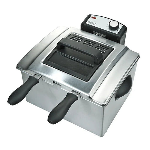 Bourgini 5L Triple Basket Deep Fat Fryer Stainless Steel | 209498