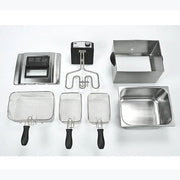 Bourgini 5L Triple Basket Deep Fat Fryer Stainless Steel | 209498