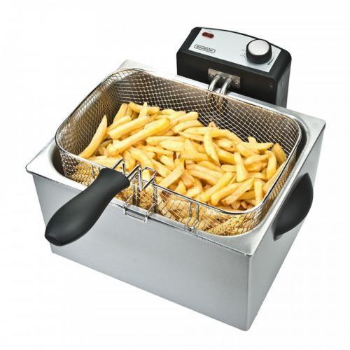 Bourgini 5L Triple Basket Deep Fat Fryer Stainless Steel | 209498