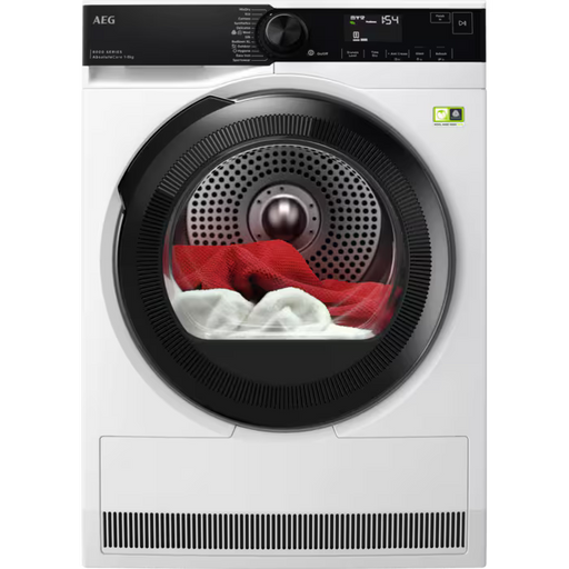 AEG 8KG Freestanding Heat Pump Tumble Dryer - White | TR848A4B2