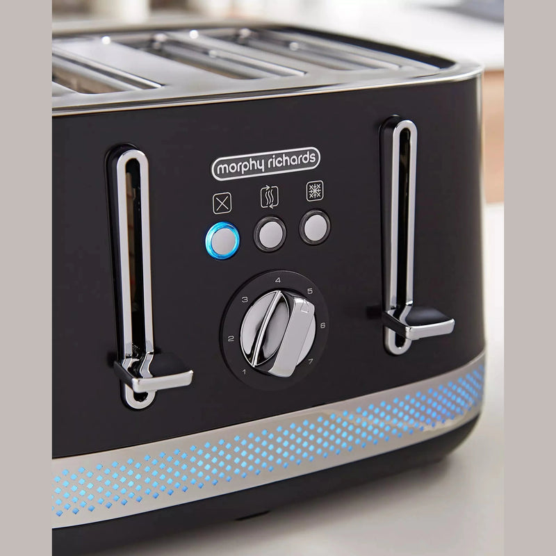Morphy Richards Illumination 4-Slice Toaster - Black | 248020