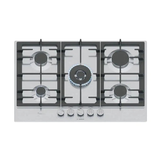 Bosch Series 6 75cm 5 Burner Gas Hob - Stainless Steel | PCQ7A5I90