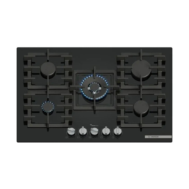 Bosch Series 6 75cm Wide Burner Gas Hob Black | PPQ7A6I40
