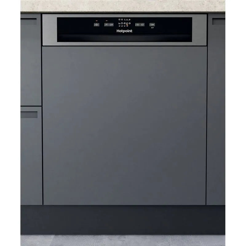 Hotpoint Semi-Integrated Dishwasher - Inox/Silver | H3BL626XUK
