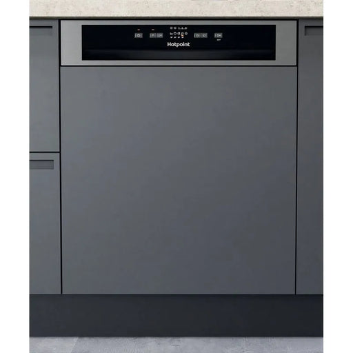 Hotpoint Semi-Integrated Dishwasher - Inox/Silver | H3BL626XUK