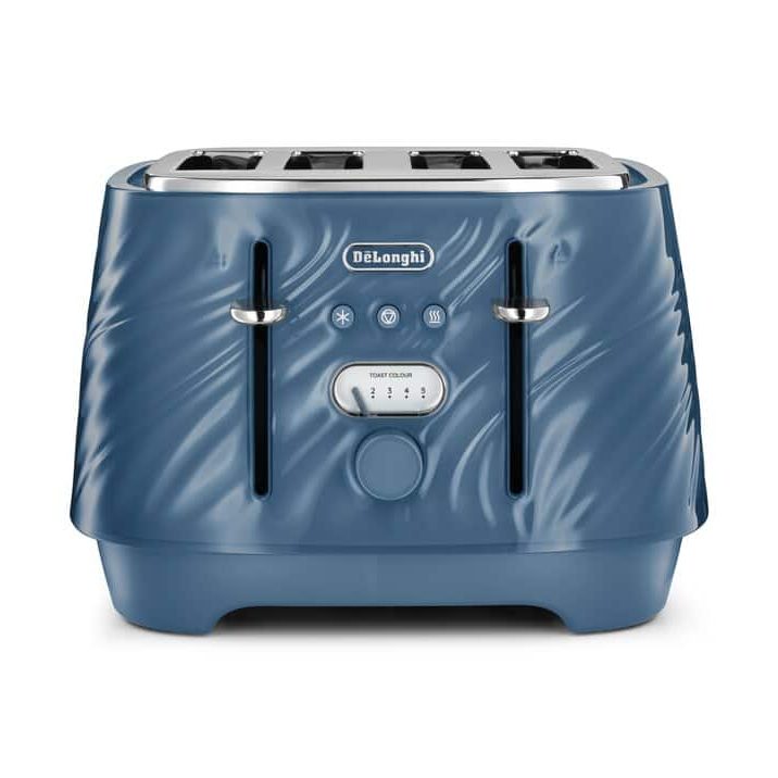 De'Longhi Ballerina Seta 4 Slice Toaster - Blue