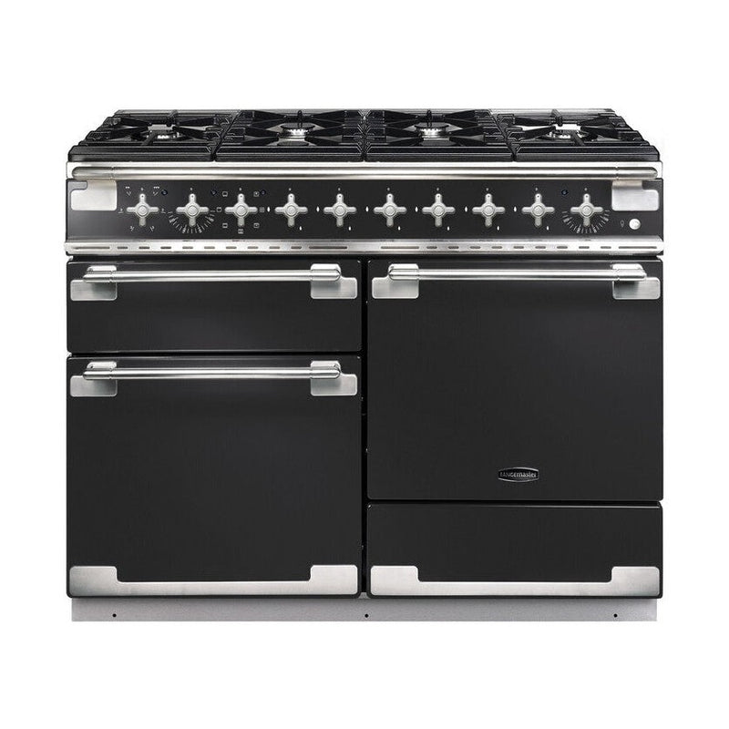 Rangemaster Elise 110cm Dual Fuel Range Cooker Charcoal Black ELS110DFFCB