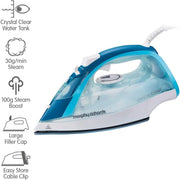Morphy Richards Crystal Clear 2400W Steam Iron - Blue | 300300