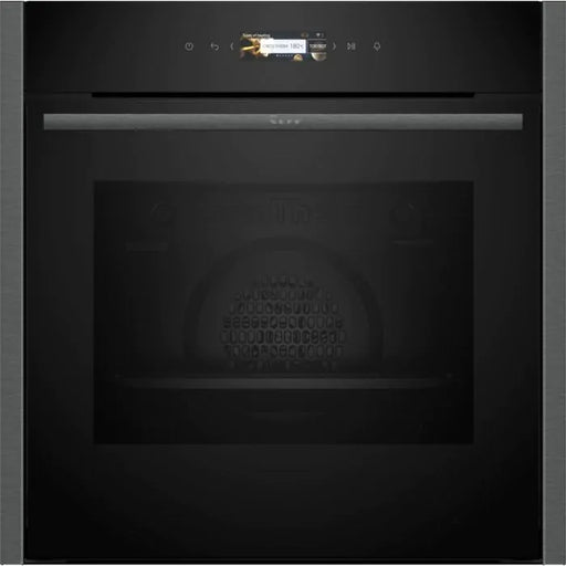 Neff B24CR71G0B Built-In Single Pyrolytic Oven - Black with Graphite-Grey Trim