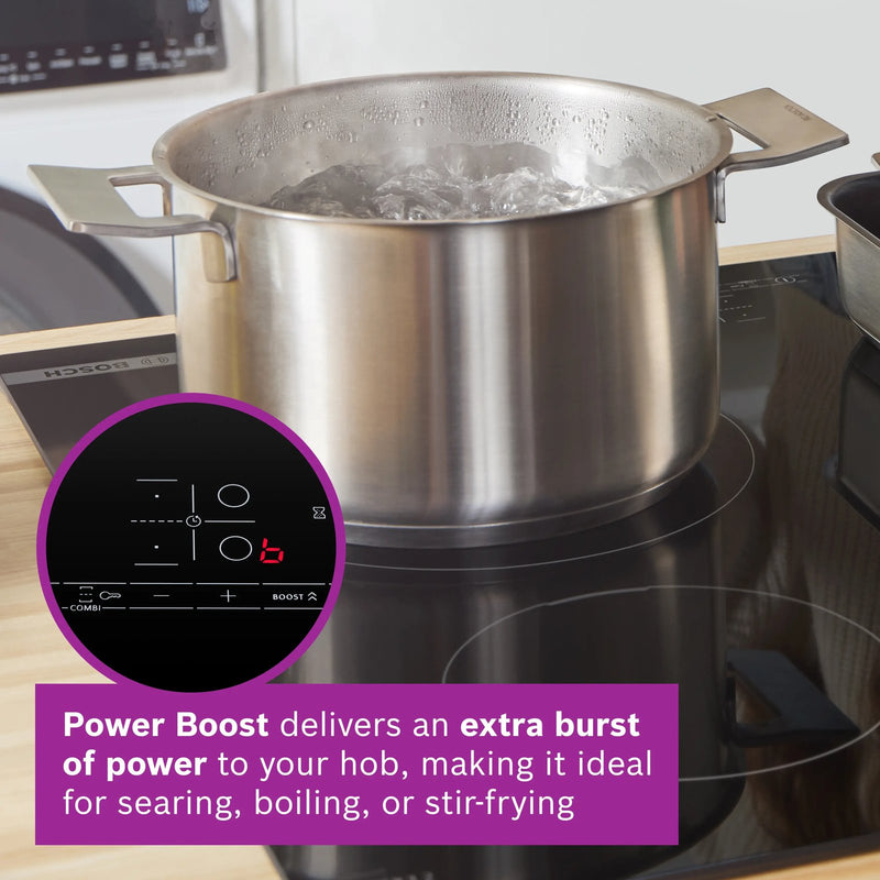Bosch Series 2 60cm Induction Hob - Black | PUG61RAA5B