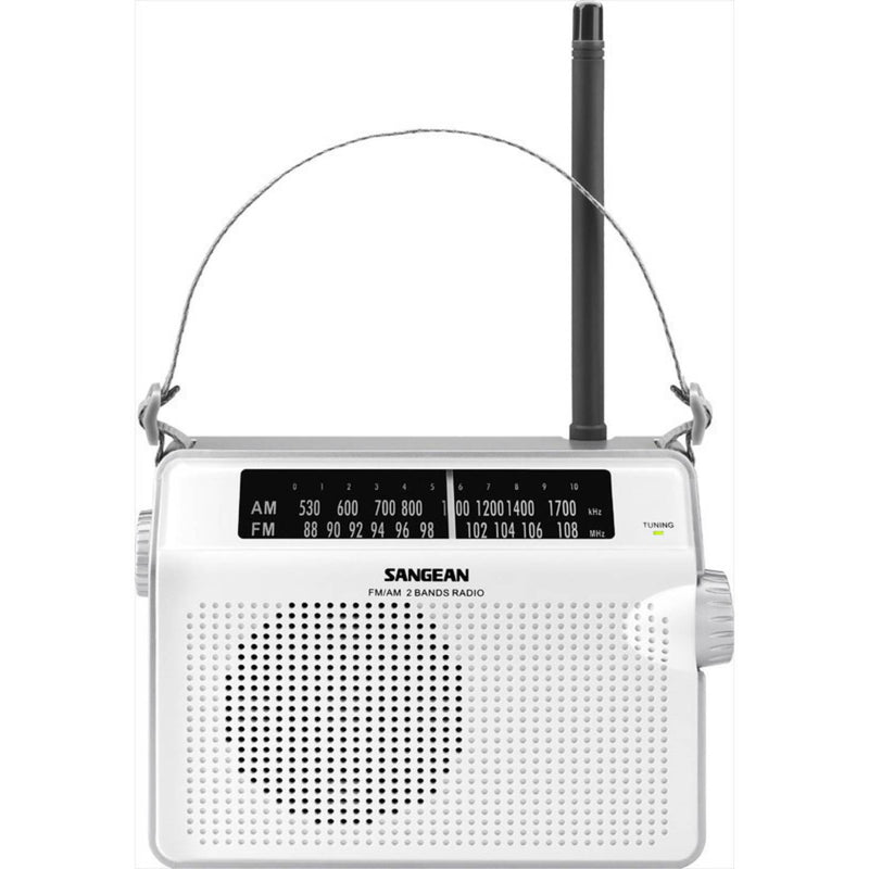 Sangean Portable AM/FM Retro Radio - White | PR-D6-WH