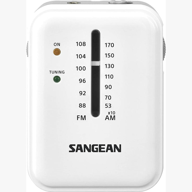 Sangean Portable AM/FM Retro Pocket Radio - White | SR-32-WH