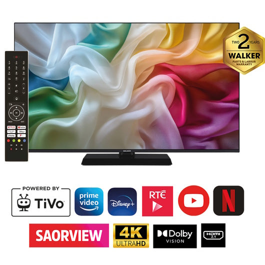 Walker 55" UHD 4K Smart TV - Black | WP4K55251BRD