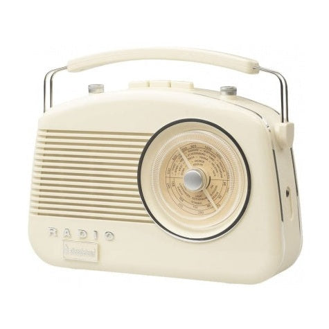 Steepletone Brighton 3 Band Portable Retro Radio Beige BRIGHTONBGE