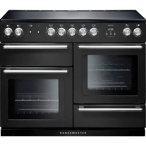 Rangemaster NEX110EICB/C Nexus 110cm Electric Induction Range Cooker Charcoal Black/Chrome