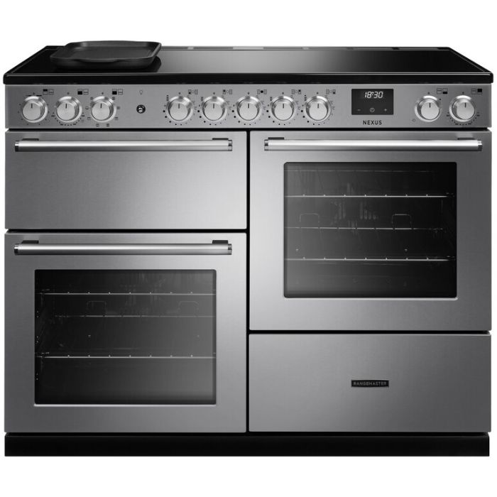 Rangemaster Nexus 110cm Induction Range Cooker - Stainless Steel/Chrome | NEXO110EISTST/CM1