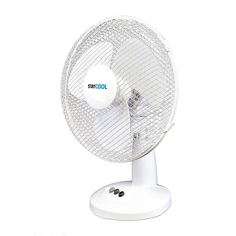 Stay Cool 12-Inch Desk Fan - White | JEGF1011WH