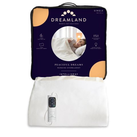 Dreamland Single Bed Peaceful Dreams Overblanket With Single Control | 16924