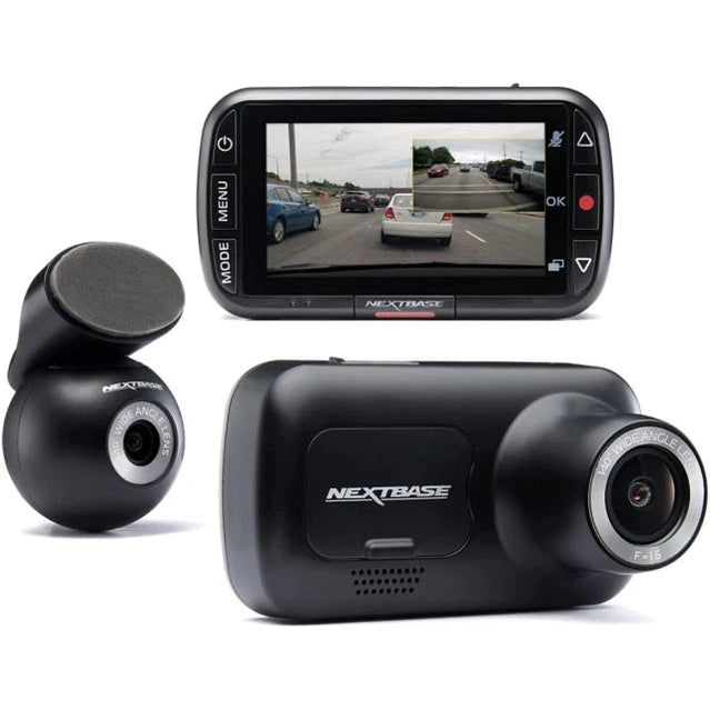 Nextbase 222XR Full HD Front & Rear Dash Cam Bundle - Black | NBDVR222XRWC