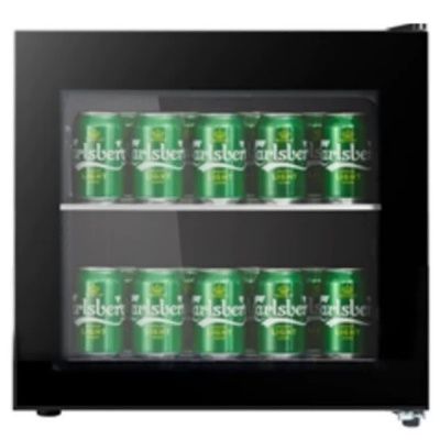 PowerPoint 46L Tabletop Fridge - Black Glass | P446MDBC-E