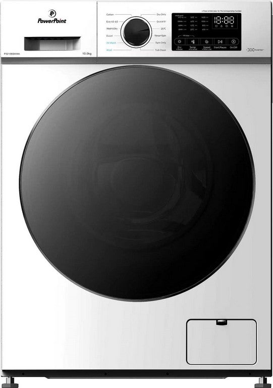 PowerPoint 10kg/6kg Washer/Dryer 1400rpm - White | P32106SKWA