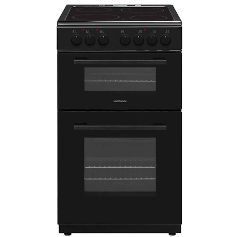Normende 50cm Freestanding Twin Cavity Cooker With Ceramic Top - Black | CTEC53BK