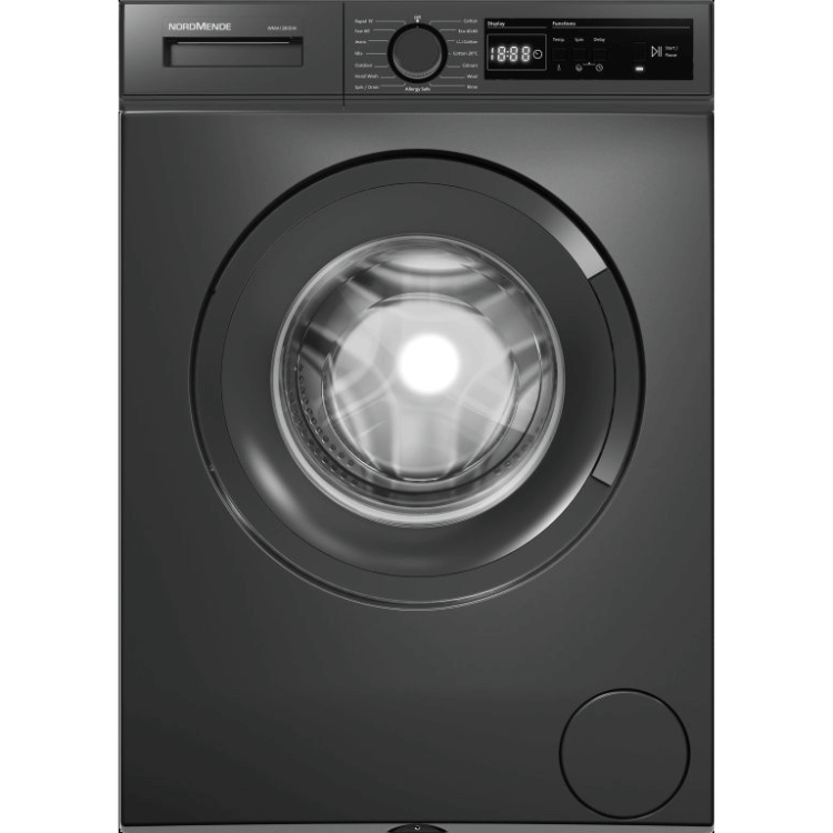 Normende 8kg Washing Machine 1200rpm - Dark Inox | WMA1280DIX