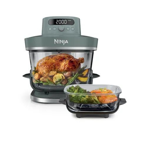 Ninja Crispi Pro 7-In-1 Dual Zone Glass Air Fryer - Ash Grey | AS101UKGY