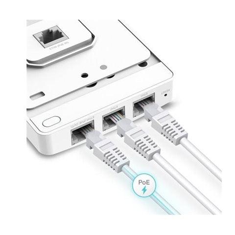 TP Link Omada AC1200 Wireless MU-MIMO Gigabit Wall Plate Access Point | EAP235WALL
