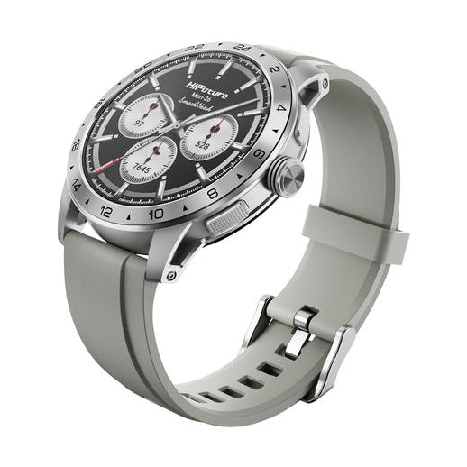HiFuture FLEX2 Sports/Fitness Smart Watch 1.39" FHD Display - Silver