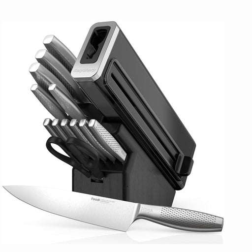 Ninja StaySharp 14-Piece Stainless Steel Knife Set Block with Built-In Sharpener | K62014EUUK